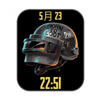 刺激战场炫酷三级头盔黑色表盘.clock