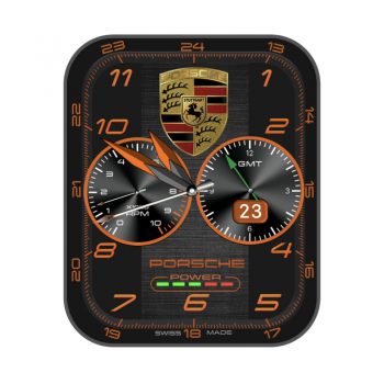 Porsche Design保时捷手表黑色大盘橙色小盘边.clock