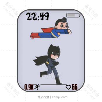 BATMAN.vs.superman漫威系列卡通人物超人蝙蝠侠.clock