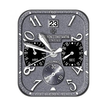 江诗丹顿(Vacheron Constantin)银灰色三小盘.clock