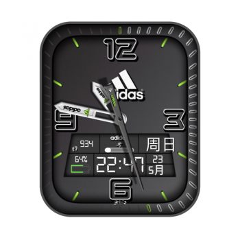 阿迪达斯Adidas运动表盘碳灰色.clock