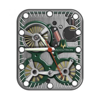 ACCUTRON手表银色机械表盘.clock