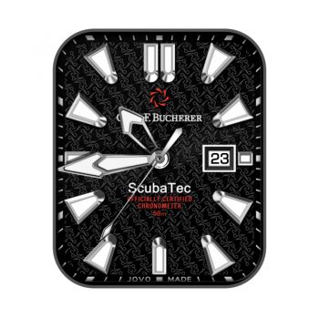 宝齐莱Carl F.Bucherer云纹印花黑色表盘.clock