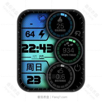 RLmade手表蓝浅绿渐变三盘.clock