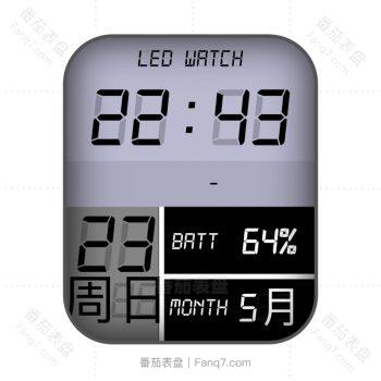 Lcdwatch液晶手表复古黑白风.clock