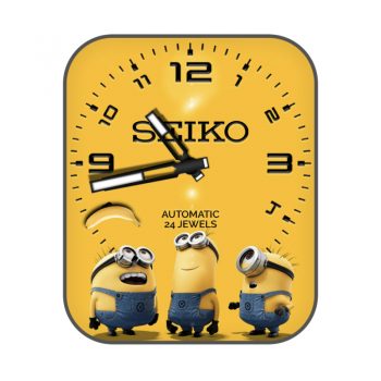 SEIKO卡通萌系可爱小黄人minions表盘.clock