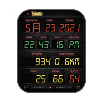 游戏界面简约表盘红黑色.clock