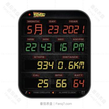 游戏界面简约表盘红黑色.clock