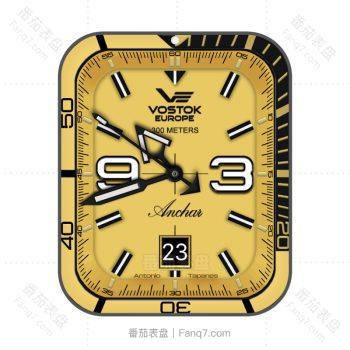 俄罗斯军用表Vostok Europe黄色表盘外测速仪圈.clock