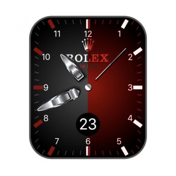 劳力士ROLEX红灰双色简约表盘.clock