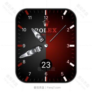 劳力士ROLEX红灰双色简约表盘.clock