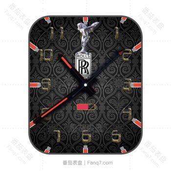 劳斯莱斯ROLLS黑色印花异域风情.clock