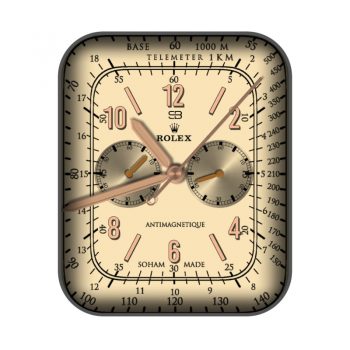 劳力士ROLEX双盘浅黄色小众表盘.clock