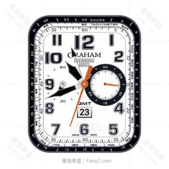 格林汉姆手表 Graham白底黑圈简约表盘.clock