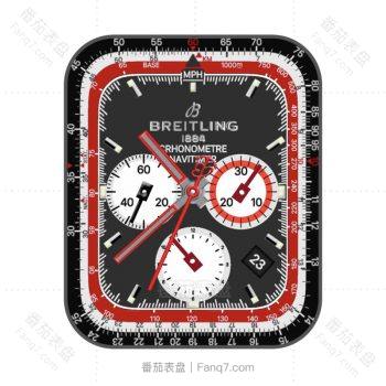 BREITLING百年灵 专业耐力腕表黑红表盘.clock