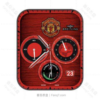百年灵BREITING航空计时B01曼联红色限量表盘.clock