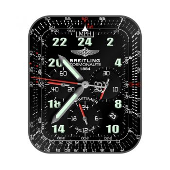百年灵BREITING航空计时黑色表盘复杂工艺.clock