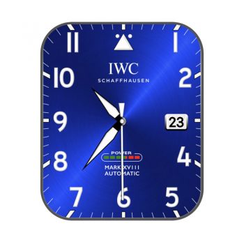IWC万国深宝蓝亮色表盘.clock