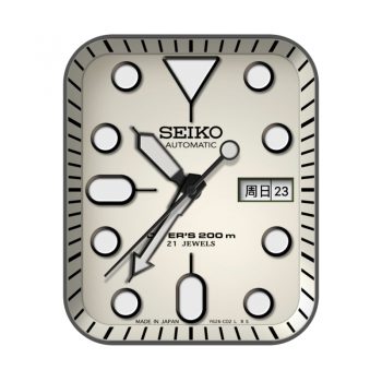 SEIKO潜海型表盘珍珠白.clock