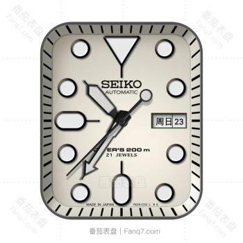 SEIKO潜海型表盘珍珠白.clock