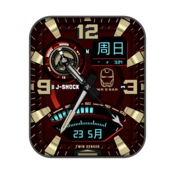 SpiderMan漫威系列钢铁侠多彩炫酷.clock