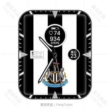 纽卡斯尔Newcastle黑白拼接简约表盘.clock