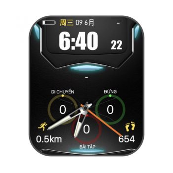 简约炫酷黑色多彩荧光表盘.clock