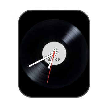 简约唱片黑色表盘.clock