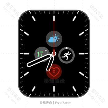 iphone苹果watch简约黑色表盘.clock