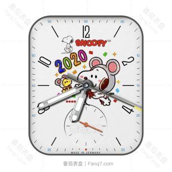 史努比白色卡通可爱卡哇伊表盘.clock