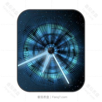 星空色魔幻放射动态表盘.clock