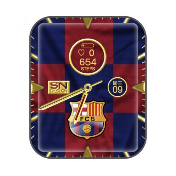 FCB巴塞罗那足球俱乐部限量款蓝红表盘.clock