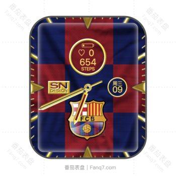 FCB巴塞罗那足球俱乐部限量款蓝红表盘.clock