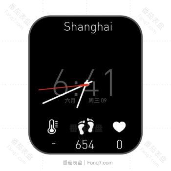 Shanghai黑色简约表盘.clock
