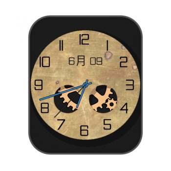 简约机械淡黄色表盘.clock