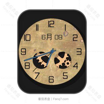 简约机械淡黄色表盘.clock