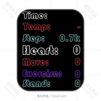 简约多彩文字.clock