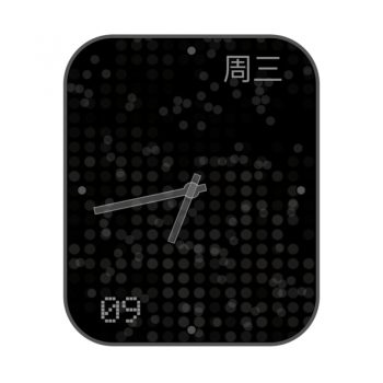 简约黑色小圈动态表盘.clock
