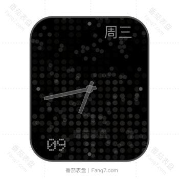 简约黑色小圈动态表盘.clock