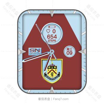 伯恩利足球俱乐部Burnley F.C.限量款表盘.clock