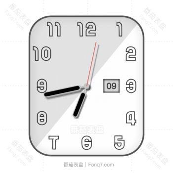 CAPE COD系列简约白色表盘带日历.clock