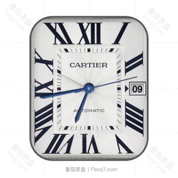卡地亚Cartier-SANTOS DE CARTIER系列白金色.clock