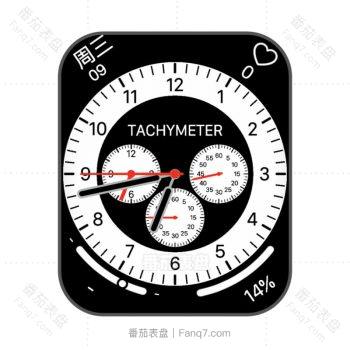 简约黑白表圈测速计.clock