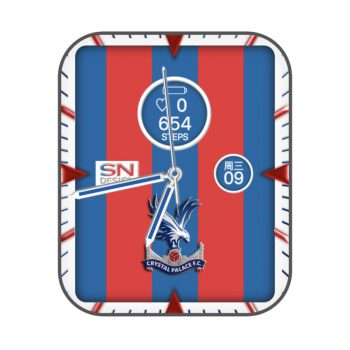 水晶宫足球俱乐部Crystal Palace F.C.限量表盘蓝红标配色.clock