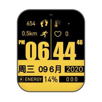 简约黑色拼接金黄色表盘.clock