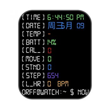 黑色文字表盘个性.clock