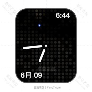 简约黑色光圈表盘.clock