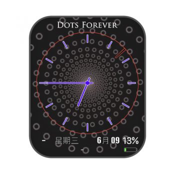 Dots炫酷黑光圈表盘.clock
