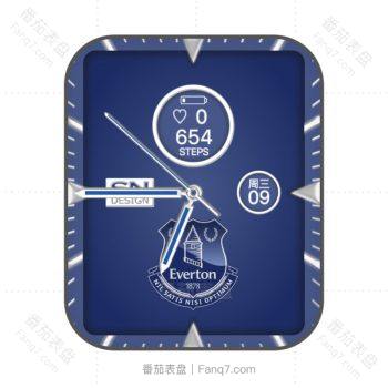 埃弗顿足球俱乐部(Everton F.C.)限量款表盘蓝色.clock