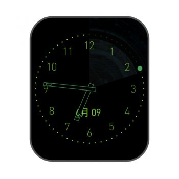 简约黑色萤火虫表盘.clock